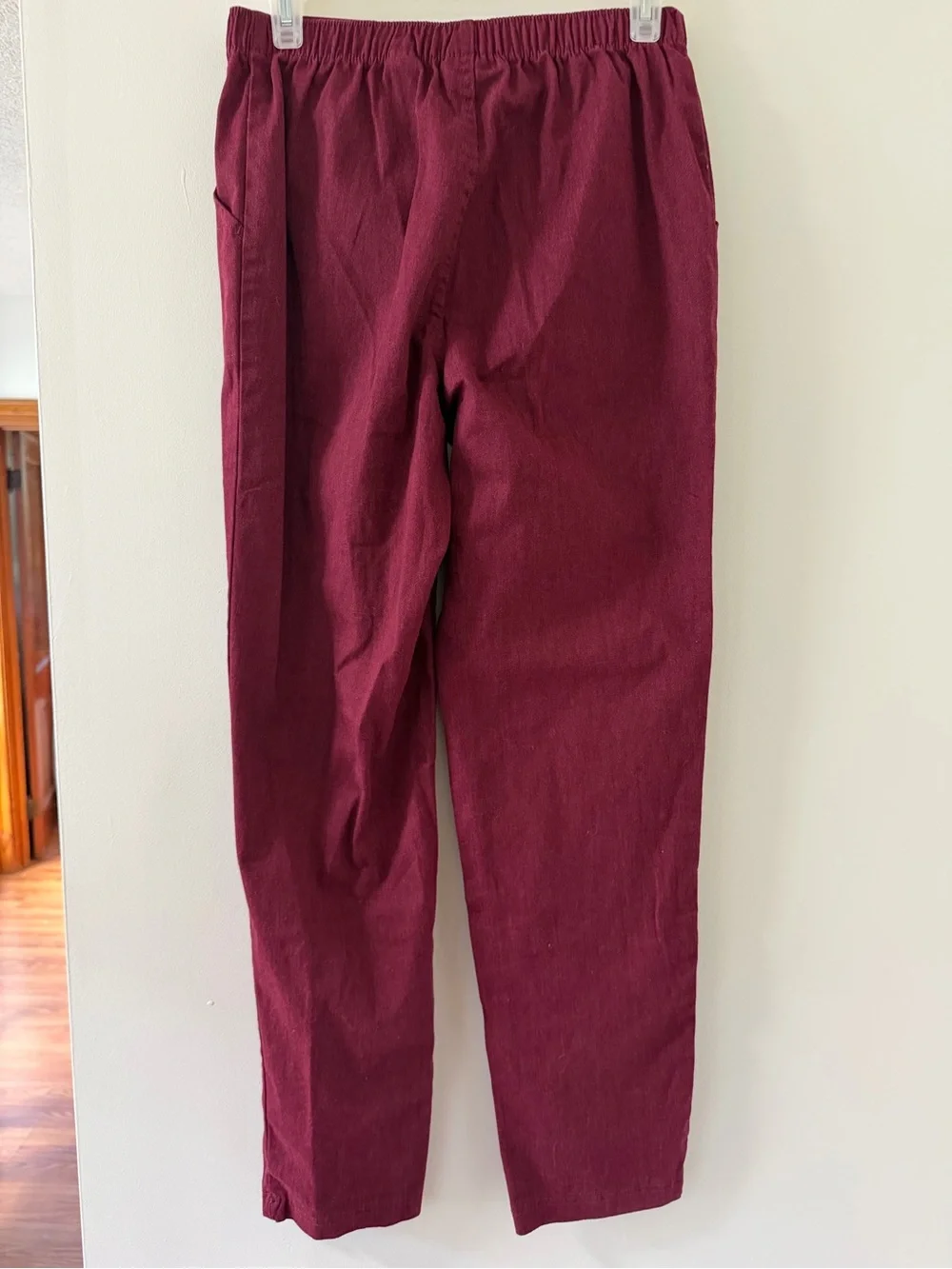 croft & barrow Men's Wine Corduroy Elastic Waist Pants